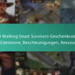 Die Walking Dead: Survivors Geschenkcodes für Edelsteine, Beschleunigungen, Ressourcen