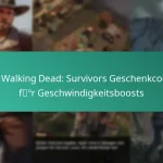 Die Walking Dead: Survivors Geschenkcodes für Geschwindigkeitsboosts