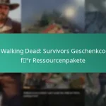 Die Walking Dead: Survivors Geschenkcodes für Ressourcenpakete