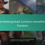 Die Walking Dead: Survivors monatliche Passboni