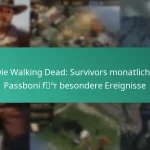 Die Walking Dead: Survivors monatliche Passboni für besondere Ereignisse