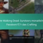 Die Walking Dead: Survivors monatliche Passboni für das Crafting