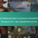 Die Walking Dead: Survivors monatliche Passboni für den Spielerfortschritt