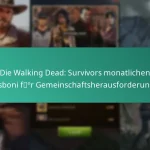 Die Walking Dead: Survivors monatlichen Passboni für Gemeinschaftsherausforderungen